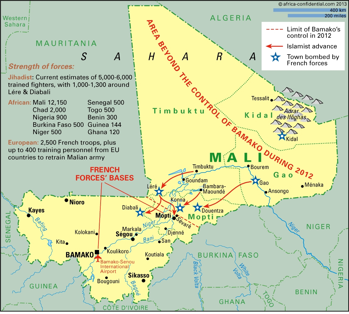 Mali map