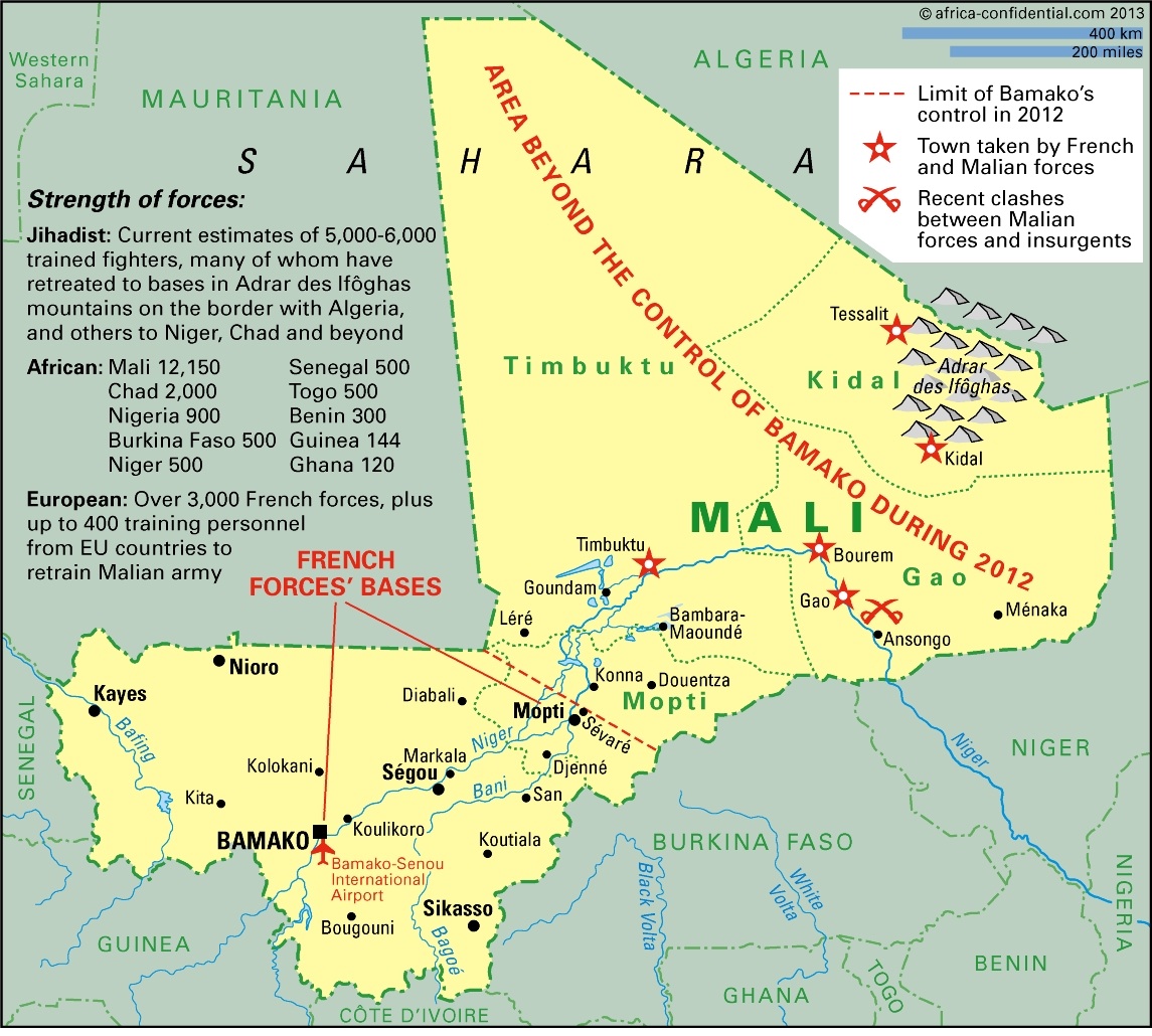 Mali map