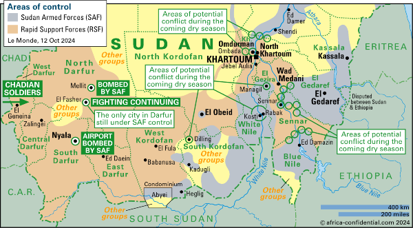 SUDAN: Rival armies step up fight for Khartoum and El Fasher