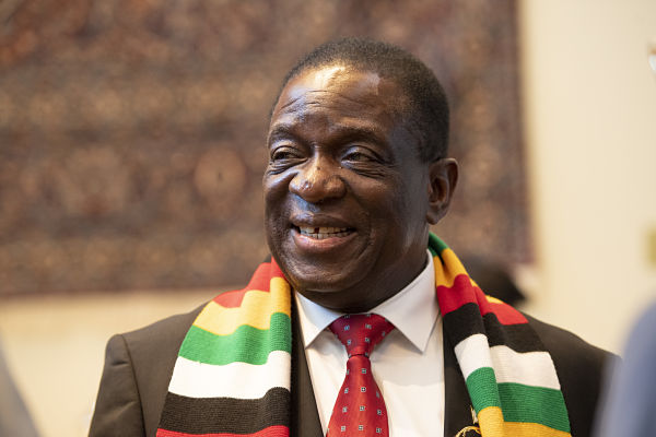 Emmerson Mnangagwa. Pic: UN Photo/Rick Bajorna